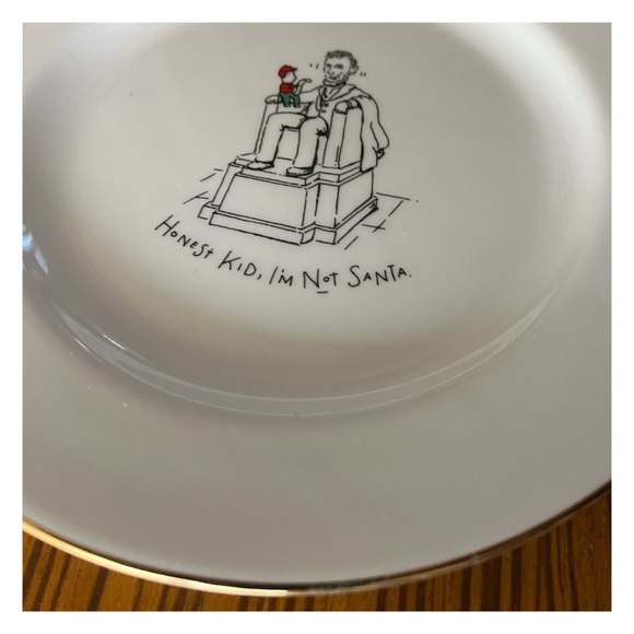 Merry Masterpieces Fine Porcelain Collectible Christmas Plate "Abe" - Picture 4 of 7